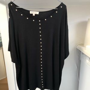 Philosophy loose-fitting top with open shoulders
